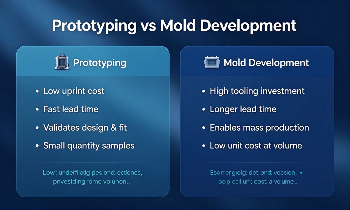 Should you start your custom project with prototyping or mold development first