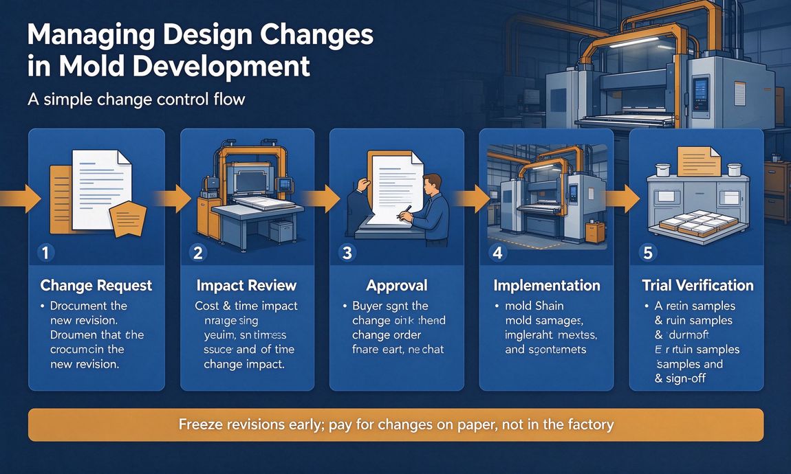 How to handle design revision changes during OEM mold development phase