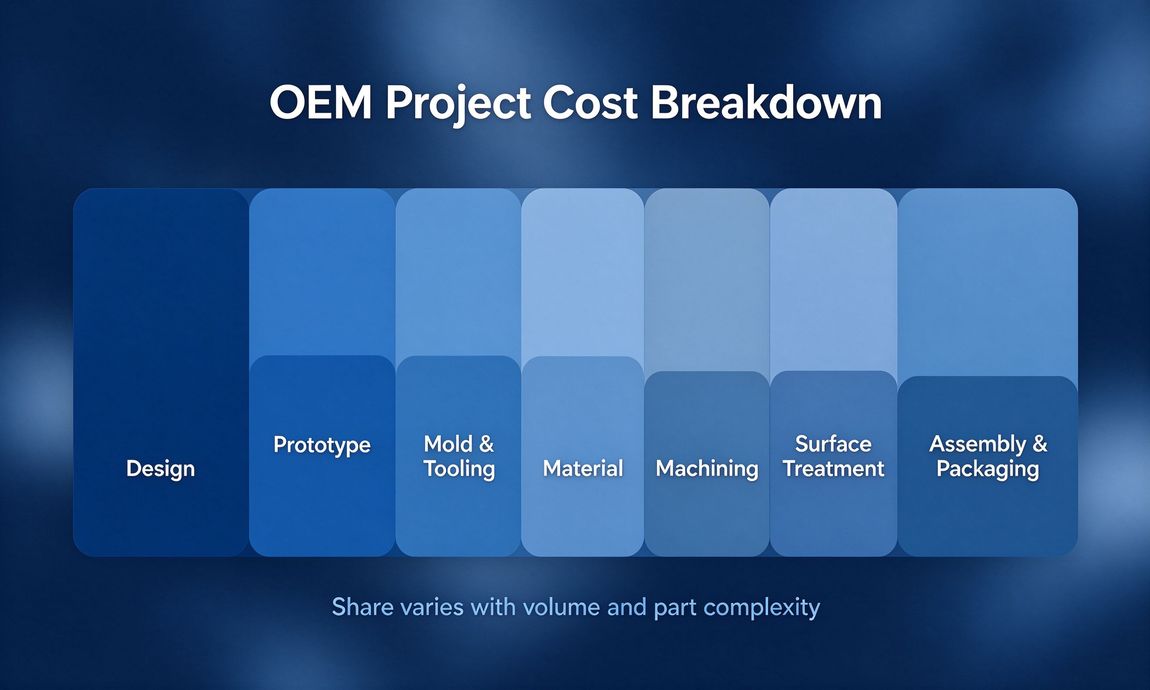 How much does custom OEM ODM manufacturing project usually cost in China